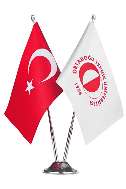 Double Table Flag Stand