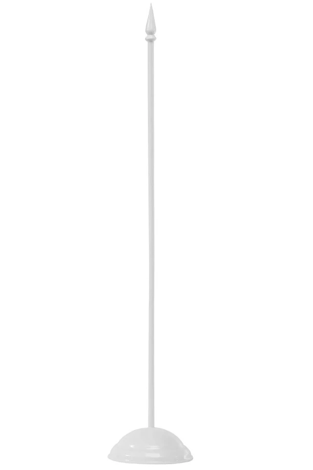 White Plastic Table Flag Stand