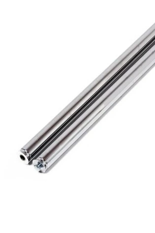 Floor Flag Stand with Decorative Round Base – Silver Finish